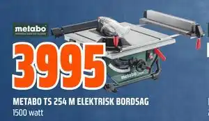 Obs Bygg METABO TS 254 M ELEKTRISK BORDSAG tilbud