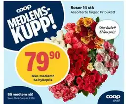 Coop Extra Roser 14 stk tilbud