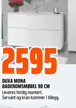 Obs Bygg DUXA MONA BADEROMSMØBEL 90 CM tilbud