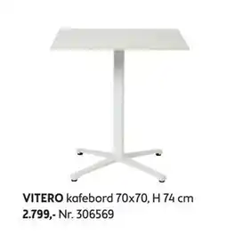 Bohus VITERO kafebord tilbud