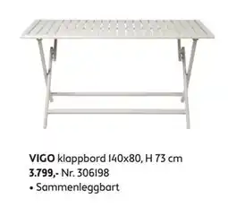 Bohus VIGO klappbord tilbud