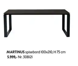 Bohus MARTINUS spisebord tilbud