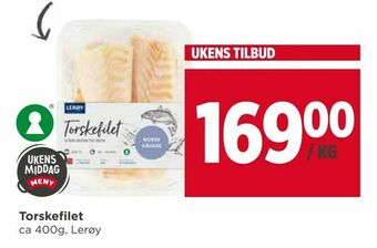 Meny Torskefilet tilbud