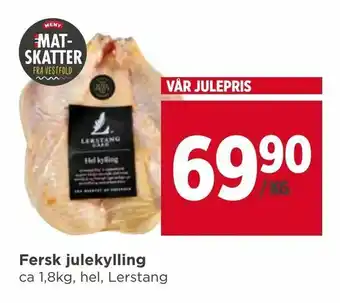 Meny Fersk julekylling tilbud