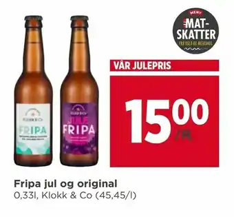 Meny Fripa jul og original tilbud