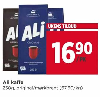 Meny Ali kaffe tilbud