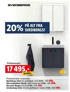 Bauhaus 20% PÅ ALT FRA SVEDBERGS! tilbud