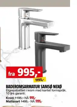 Bauhaus BADEROMSARMATUR SAMSØ NEXØ tilbud