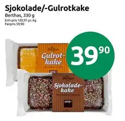 Joker Sjokolade/-Gulrotkake tilbud