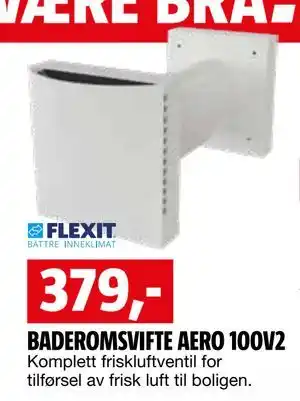 Bauhaus BADEROMSVIFTE AERO 100V2 tilbud