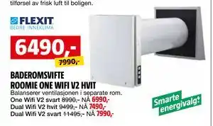 Bauhaus BADEROMSVIFTE ROOMIE ONE WIFI V2 HVIT tilbud