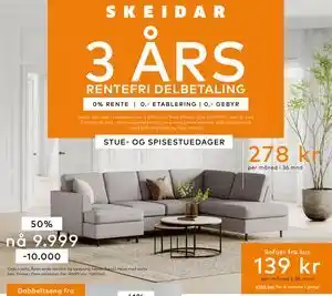 Skeidar Oslo u sofa tilbud