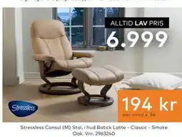 Skeidar Stressless Consul (M) Stol tilbud