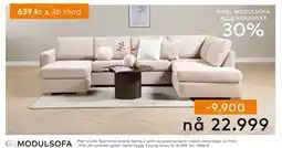 Skeidar Pixel U-sofa tilbud