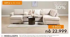 Skeidar Pixel U-sofa tilbud