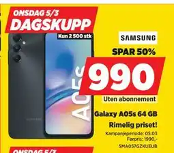 POWER Galaxy A05s 64 GB tilbud