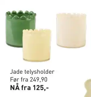 Kid Interiør Jade telysholder tilbud