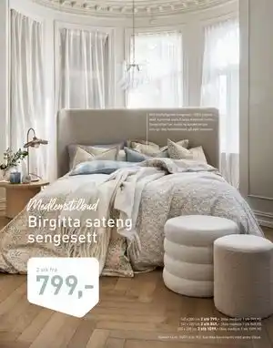 Kid Interiør Birgitta sateng sengesett tilbud