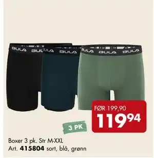 Sparkjøp Boxer 3 pk tilbud