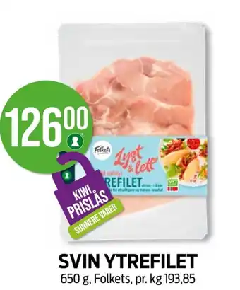 Kiwi Svin ytrefilet tilbud