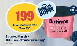 Coop Obs Butinox Klassisk 10/silkematt interiørmaling tilbud