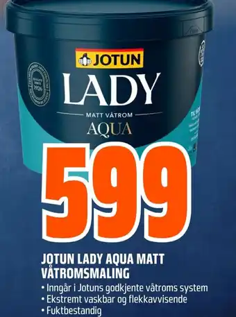 Coop Obs Jotun lady aqua matt våtromsmaling tilbud