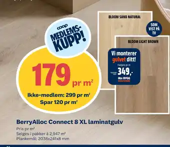 Coop Obs Berry Alloc Connect 8 XL laminatgulv tilbud