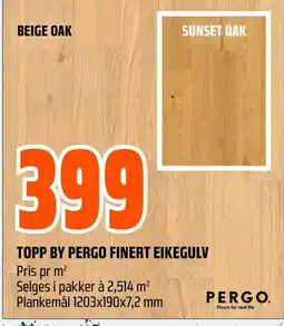 Coop Obs Topp by pergo finert eikegulv tilbud