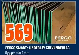 Coop Obs Pergo smart+ underlay gulvunderlag bygger kun 3 mm tilbud