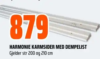 Coop Obs Harmonie karmsider med dempelist gjelder str 200 og 210 cm tilbud