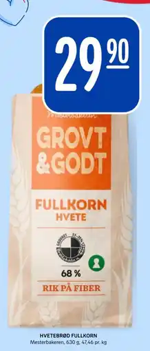 Rema 1000 Hvetebrød fullkorn tilbud