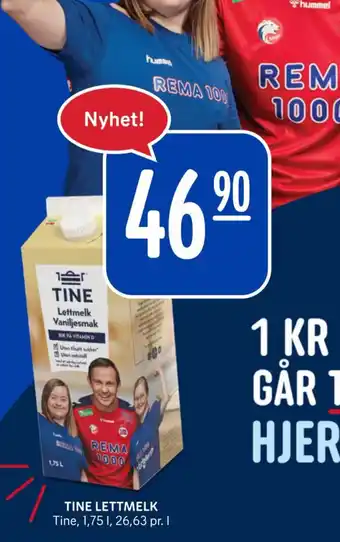 Rema 1000 Tine lettmelk tilbud