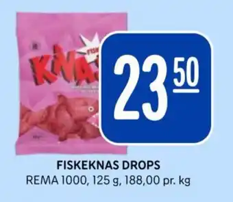 Rema 1000 Fiskeknas drops tilbud