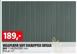 Bauhaus VEGGPLATER SOFT EUCALYPTUS SKYGGE tilbud