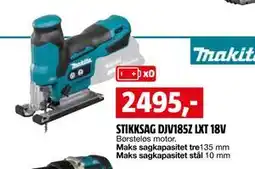 Bauhaus STIKKSAG DJV185Z LXT 18V tilbud