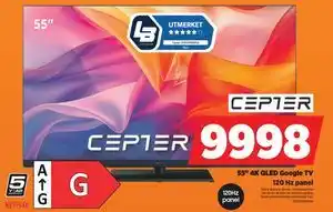 POWER 55 4K QLED Google TV tilbud