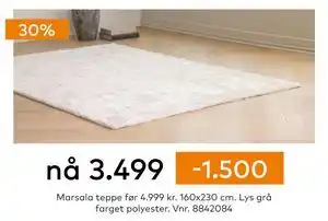 Skeidar Marsala teppe tilbud