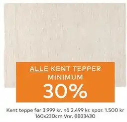 Skeidar Kent teppe tilbud