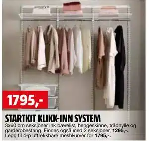 Bauhaus STARTKIT KLIKK-INN SYSTEM tilbud