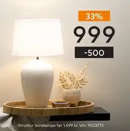 Skeidar Struktur bordlampe tilbud