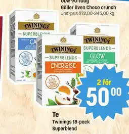 Eurocash Te Twinings 18-pack Superblend tilbud