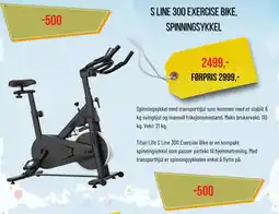 XXL Sport S line 300 exercise bike, tilbud