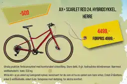 XXL Sport Ax+ scarlet red 24, hybridsykkel, tilbud