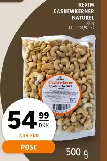 Scandinavian Park REXIM CASHEWKERNER NATUREL tilbud