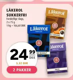 Scandinavian Park LÄKEROL LÄKEROL SUKKERFRI Forskellige slags, 2 x 75 g tilbud