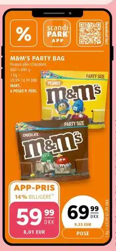 Scandinavian Park M&M'S PARTY BAG tilbud