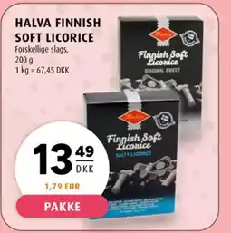 Scandinavian Park Halva finnish soft licorice forskellige slags, tilbud