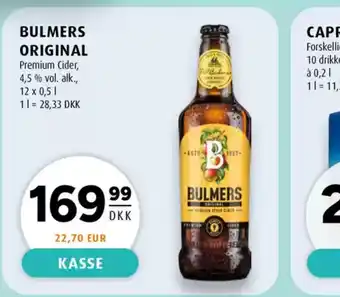 Scandinavian Park BULMERS ORIGINAL Premium Cider tilbud