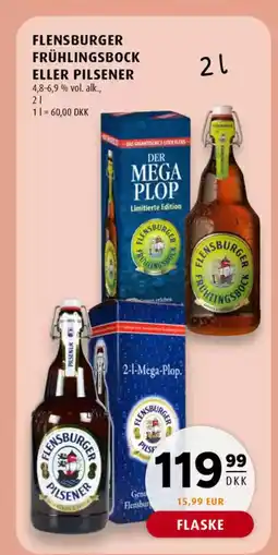 Scandinavian Park Flensburger frühlingsbock eller pilsener 4,8-6,9 % vol. alk., tilbud