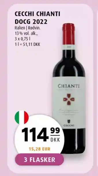 Scandinavian Park CECCHI CHIANTI DOCG 2022 Italien | Rødvin. tilbud